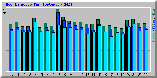 Hourly usage for September 2023