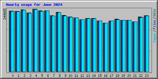 Hourly usage for June 2024