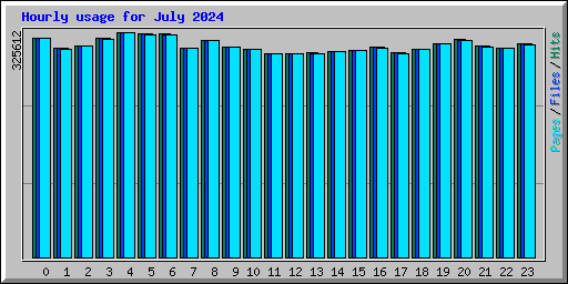 Hourly usage for July 2024