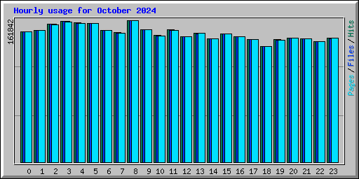 Hourly usage for October 2024