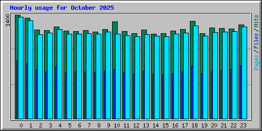 Hourly usage for October 2025